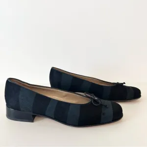 Salvatore Ferragamo Ponyhair Ballet Flats Kitten Heel