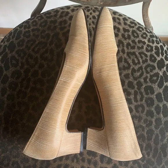 Salvatore Ferragamo Square Toe Stacked Block Heel Pumps