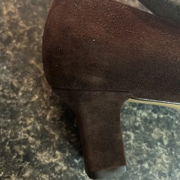 Salvatore Ferragamo Suede Block Heels
