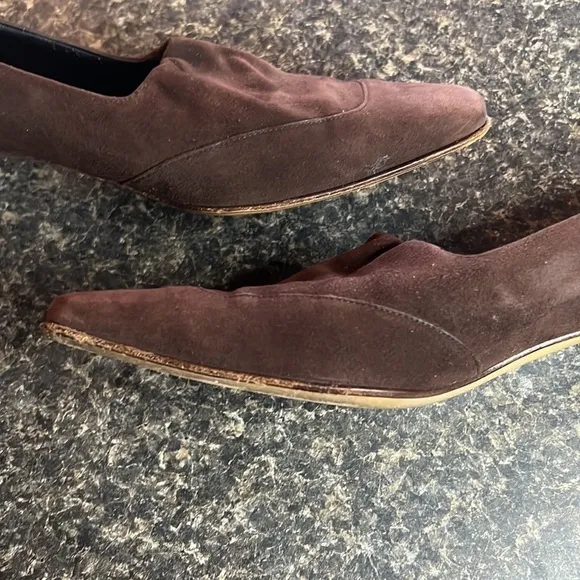 Salvatore Ferragamo Suede Block Heels