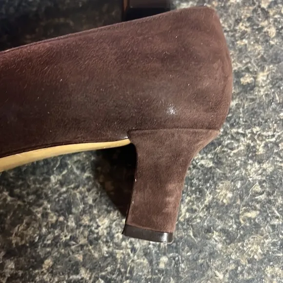 Salvatore Ferragamo Suede Block Heels