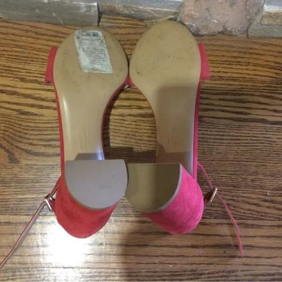 SALVATORE FERRAGAMO  Suede Block Heel Sandals