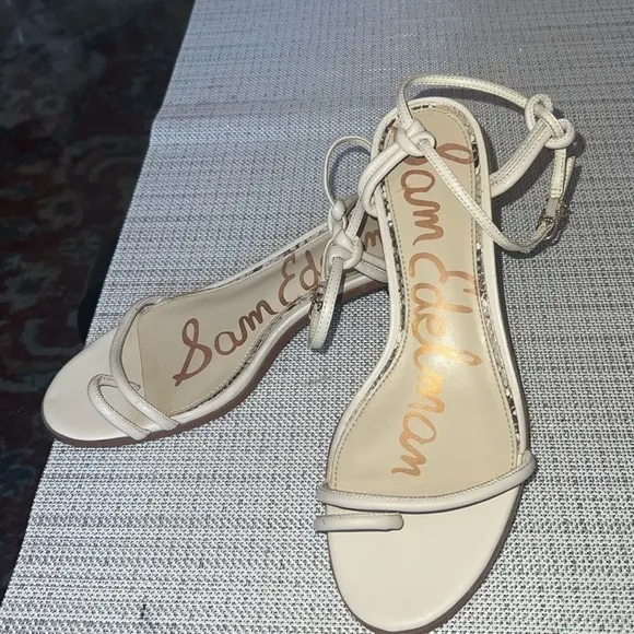 Sam Edelman ivory sandals, slightly used, size10
