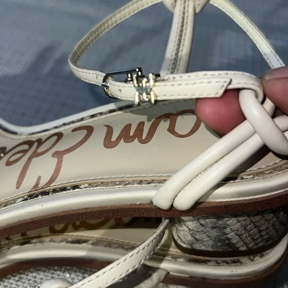 Sam Edelman ivory sandals, slightly used, size10