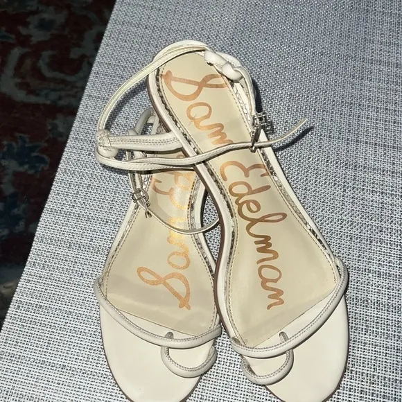 Sam Edelman ivory sandals, slightly used, size10