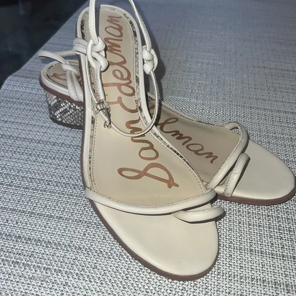 Sam Edelman ivory sandals, slightly used, size10