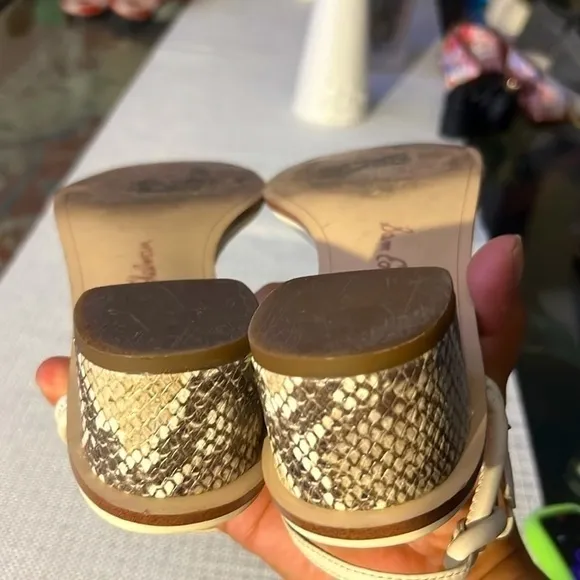 Sam Edelman ivory sandals, slightly used, size10
