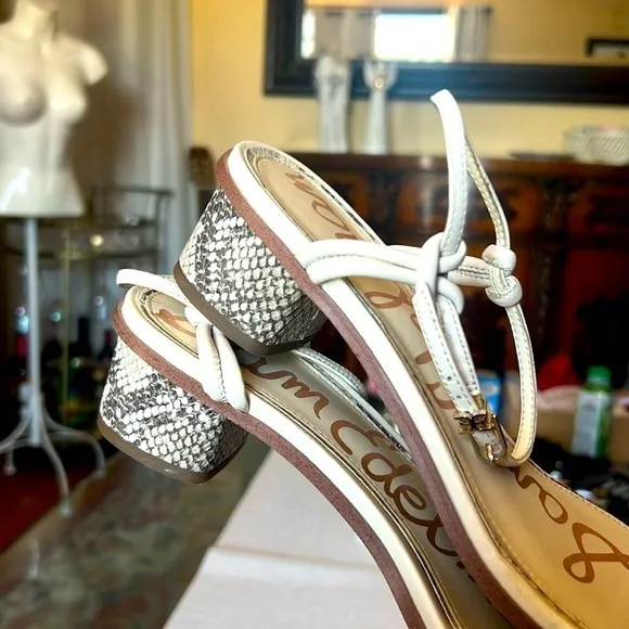 Sam Edelman ivory sandals, slightly used, size10