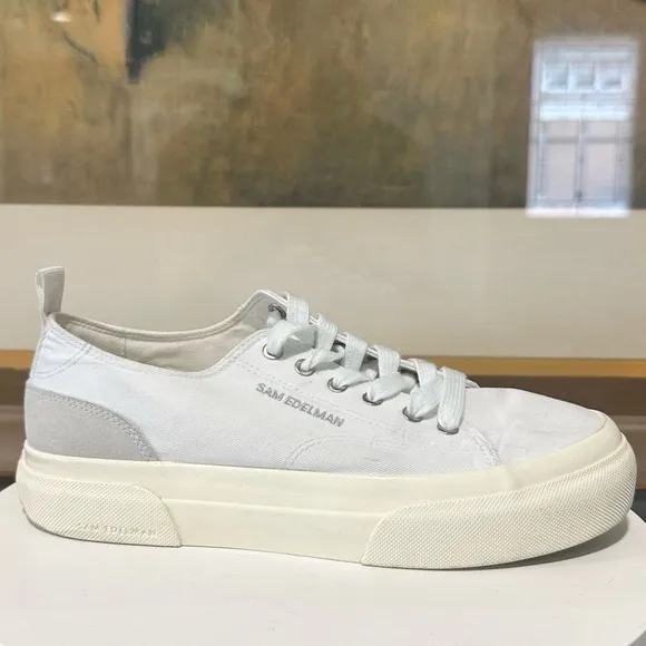 🌸SAM EDELMAN🌸 Sonia Platform Sneakers White  Size: 7.5