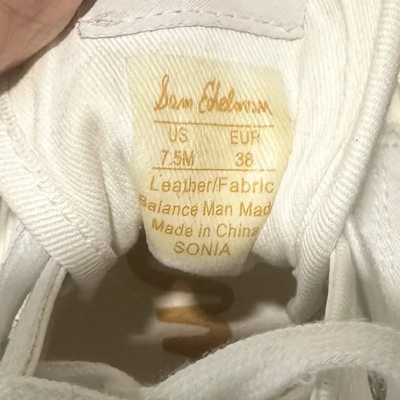 🌸SAM EDELMAN🌸 Sonia Platform Sneakers White  Size: 7.5