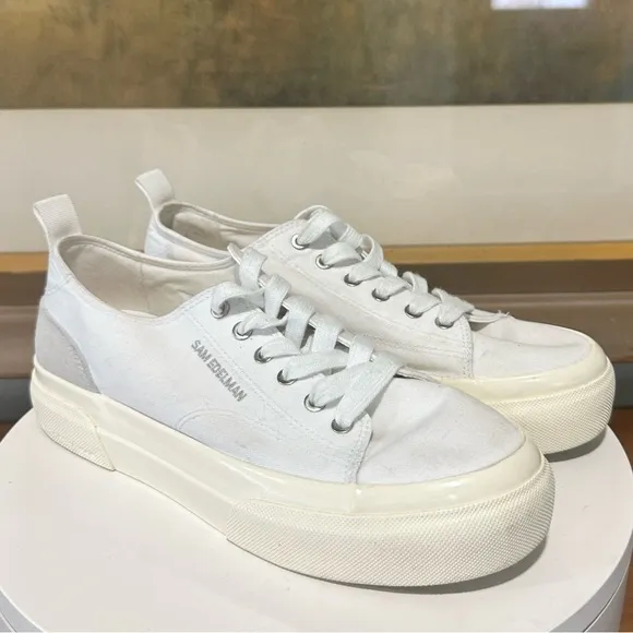 🌸SAM EDELMAN🌸 Sonia Platform Sneakers White  Size: 7.5