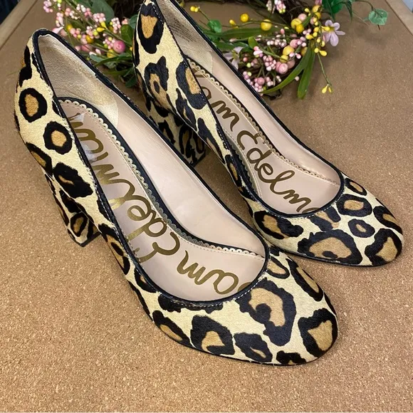 Sam Edelman Stillson Leopard Block Size 7