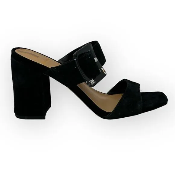 Sam Edelman Dalton chunky block Sandal/Heels Black Womens 7