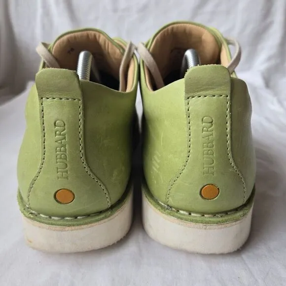 Samuel Hubbard Free Men's Green Leather Casual Oxfords Size 11.5 M--M1100-043