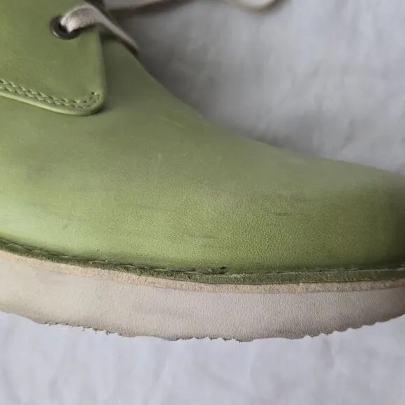 Samuel Hubbard Free Men's Green Leather Casual Oxfords Size 11.5 M--M1100-043