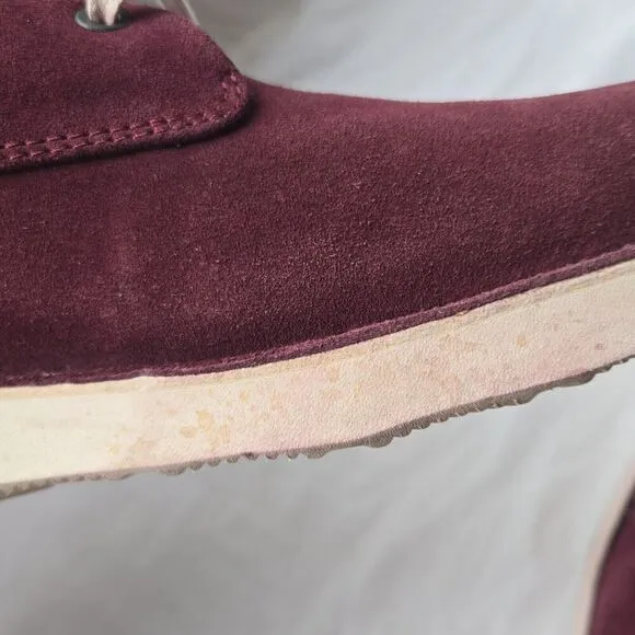 Samuel Hubbard Free Men's Plum Suede Casual Oxfords Size 11.5 M --M1100-037