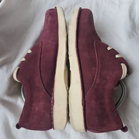 Samuel Hubbard Free Men's Plum Suede Casual Oxfords Size 11.5 M --M1100-037