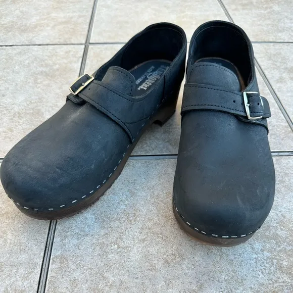 Sandgrens Swedish Handmade Wooden Closed Back Clogs