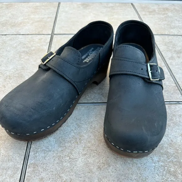 Sandgrens Swedish Handmade Wooden Closed Back Clogs