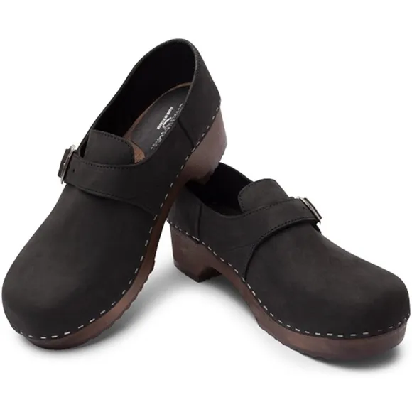 Sandgrens Swedish Handmade Wooden Closed Back Clogs