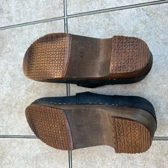 Sandgrens Swedish Handmade Wooden Closed Back Clogs