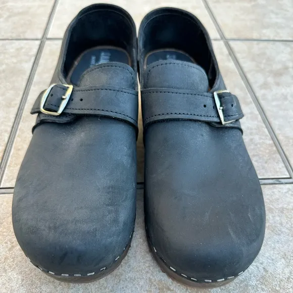 Sandgrens Swedish Handmade Wooden Closed Back Clogs