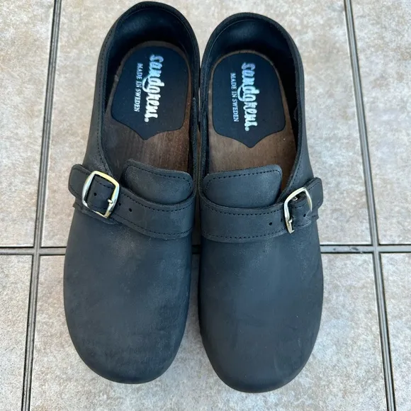 Sandgrens Swedish Handmade Wooden Closed Back Clogs