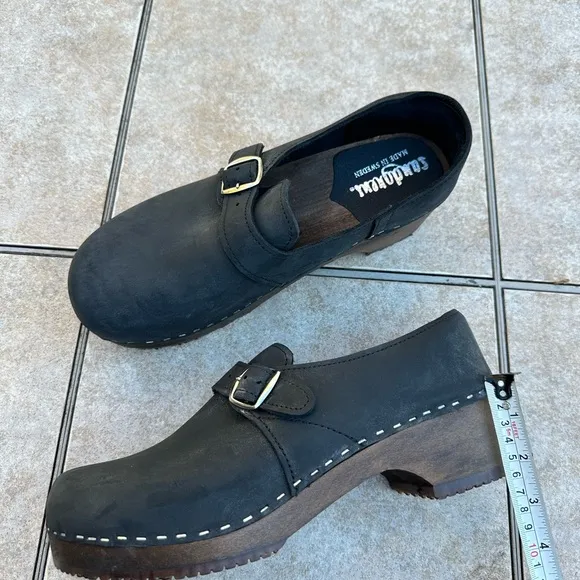Sandgrens Swedish Handmade Wooden Closed Back Clogs