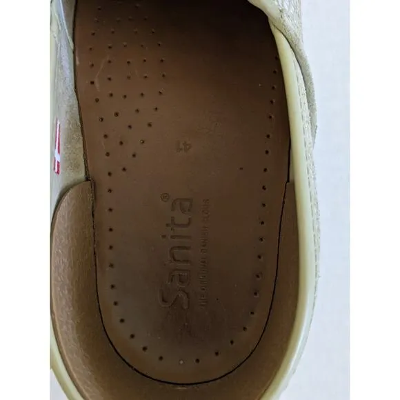 Sanita Alisa Professional Clogs Sz 41/9.5-10 Beige Original Danish Clogs