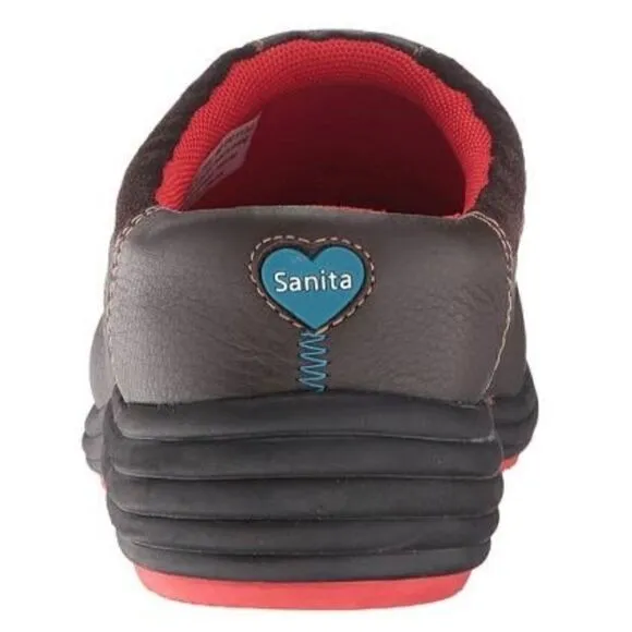 𝅺Sanita Brown Slip On Clogs Shoes Luxe Heir Sanita 02 Model New In Box
