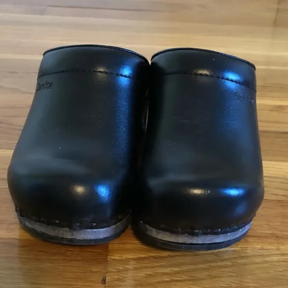 SANITA Nova Danish Open Back Wood Heel Clogs