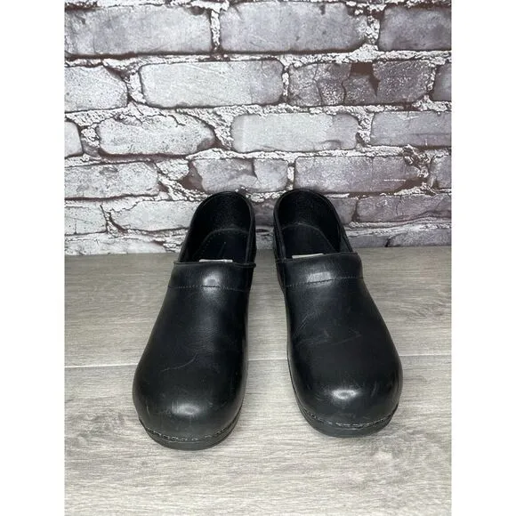 Sanita Original Danish Clogs Black Leather Clogs Nurse Shoes Women’s 42EU/11M US