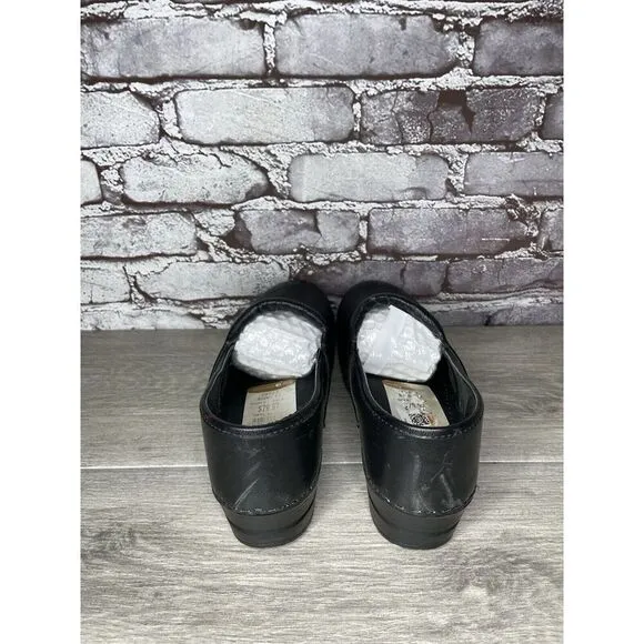 Sanita Original Danish Clogs Black Leather Clogs Nurse Shoes Women’s 42EU/11M US