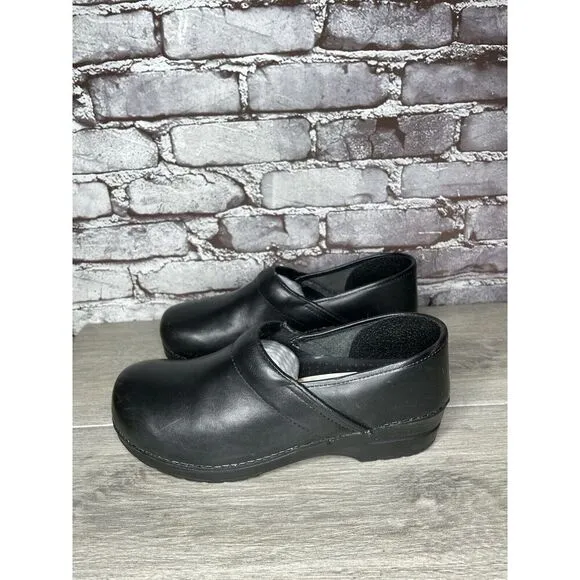Sanita Original Danish Clogs Black Leather Clogs Nurse Shoes Women’s 42EU/11M US