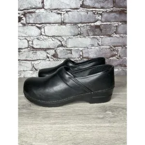 Sanita Original Danish Clogs Black Leather Clogs Nurse Shoes Women’s 42EU/11M US