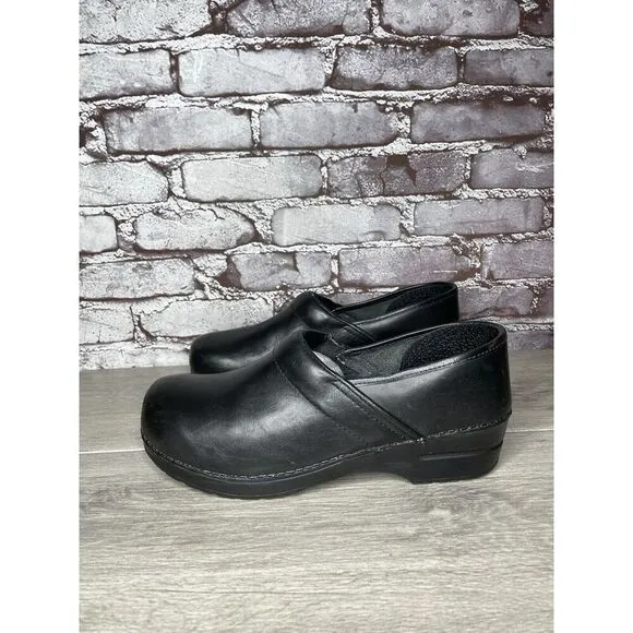 Sanita Original Danish Clogs Black Leather Clogs Nurse Shoes Women’s 42EU/11M US