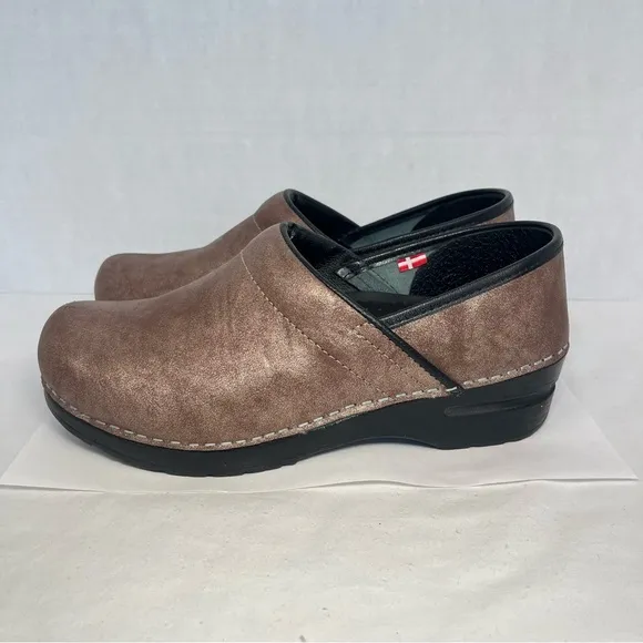 Sanita Professional Clogs Nursing Restaurant Mettalic Copper Women 7.5-8