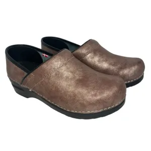 Sanita Professional Clogs Nursing Restaurant Mettalic Copper Women 7.5-8
