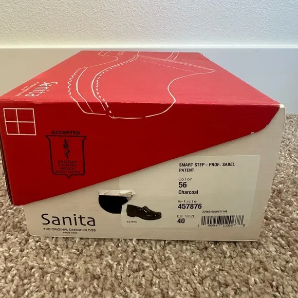 Sanita Smart Step Professional Clogs - Charcoal