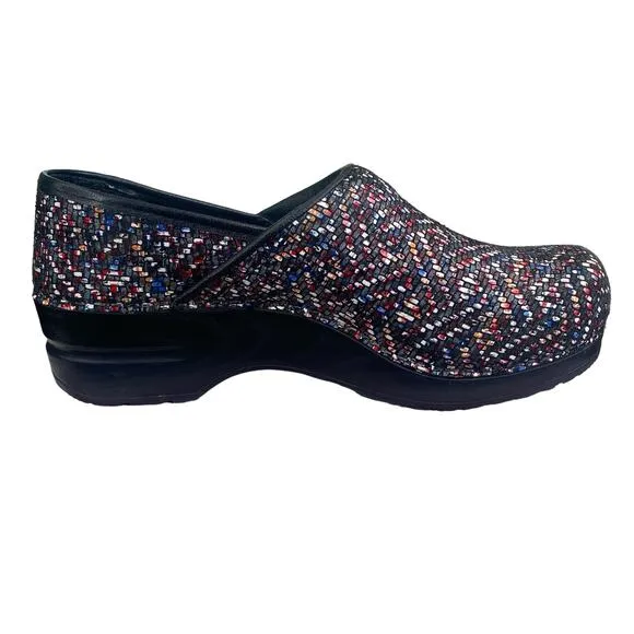 Sanita Women’s Leyden Multicolor Slip On Clogs Size 37 US 6.5