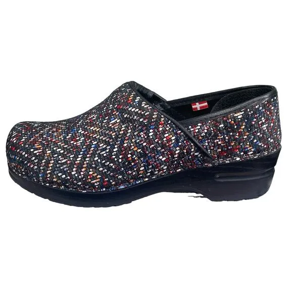 Sanita Women’s Leyden Multicolor Slip On Clogs Size 37 US 6.5