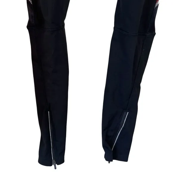 Santic Padded Cycling Pants and Jacket Set Black/Red