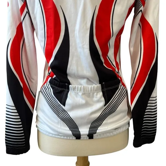Santic Padded Cycling Pants and Jacket Set Black/Red