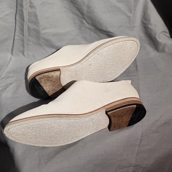 SARTORI GOLD - Made in Italy Off-White/Cream/Egg Shell Oxfords w/o Laces Size 38