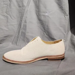 SARTORI GOLD - Made in Italy Off-White/Cream/Egg Shell Oxfords w/o Laces Size 38