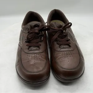 SAS Brown Leather Oxfords with Broguing Size 8.5 M