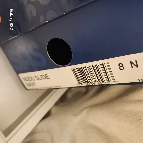 SAS Navy Blue &quot;Nudu&quot; Slides. NIB. Size 8 Narrow.