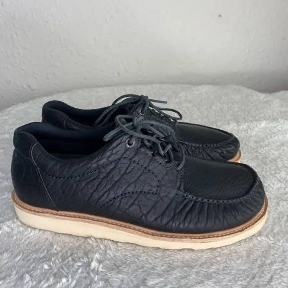 SAS San Antonio Shoemaker walkaround Lace shoe leather Made USA Black size 9.5W