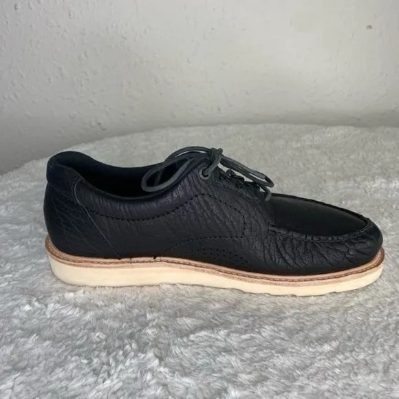 SAS San Antonio Shoemaker walkaround Lace shoe leather Made USA Black size 9.5W