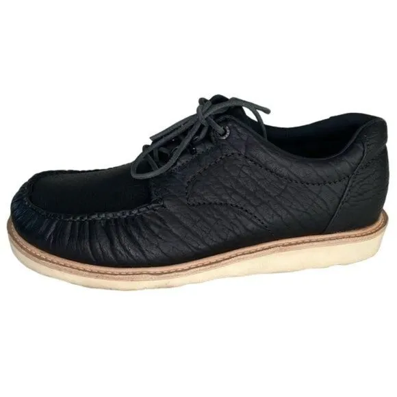SAS San Antonio Shoemaker walkaround Lace shoe leather Made USA Black size 9.5W